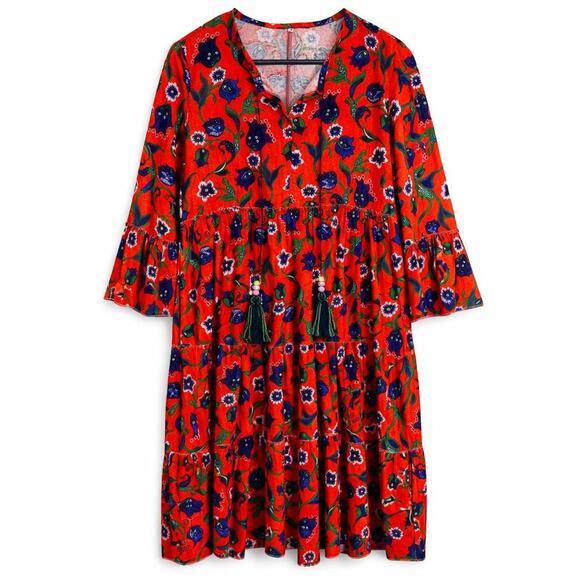 Vintage Dresses & Skirts - True Vintage 1970s Cottagecore romantic boho floral dress prairie vibes Hippie‎